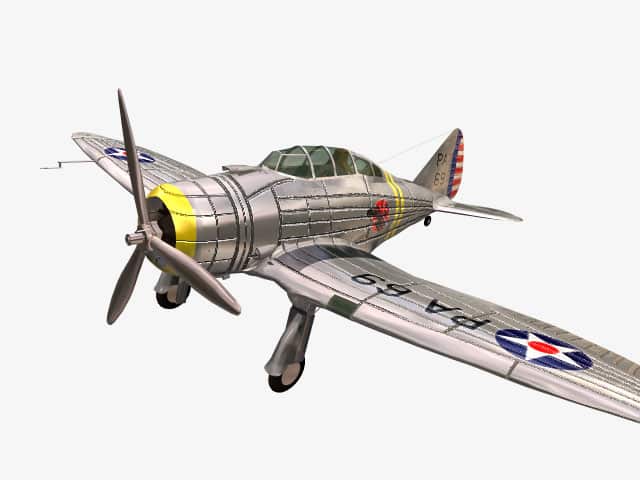 3D model Seversky P-35