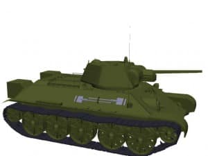 3D model T-34 Model 1942.
