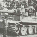 Replenishing ammunition of a PzKpfw VI Ausf.E .