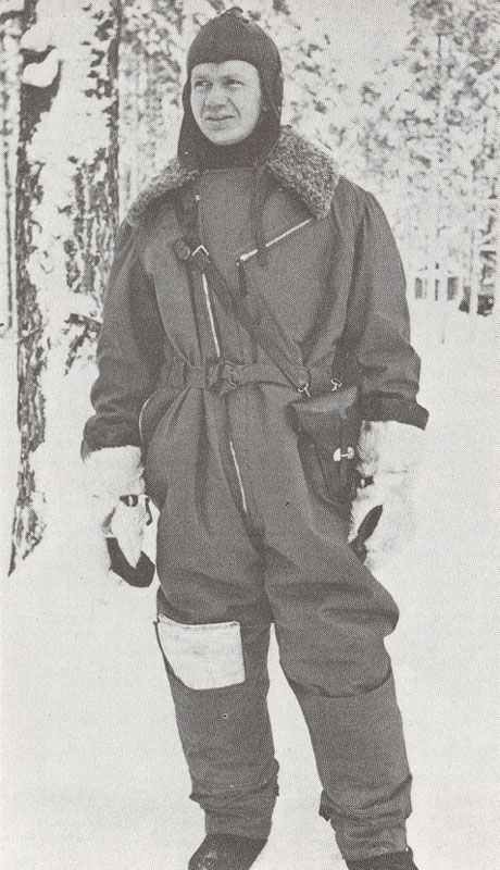 Finnish aircrewman in Winter War