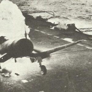 Corsair burns on British carrier