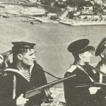 Russian marine with PPSh submachine gun