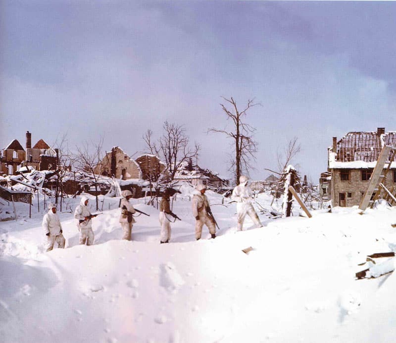 US patrol in the Ardennes