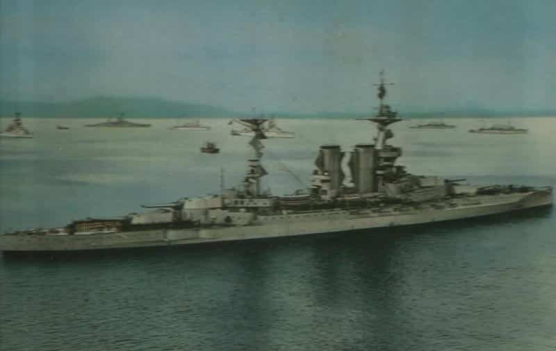 Barham with British fleet at Scapa Flow 1