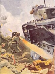 Propagandazeichnung Kampf mit Panzerschreck px800
