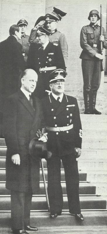 Sumner Welles in front of the Chancellery in Berlin