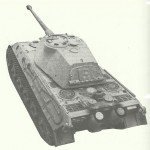 Rear top view of PzKPfw VI Ausf B prototype