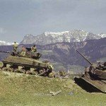 Russian Sherman (76mm) and T-34 tanks