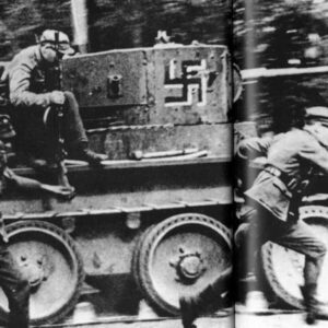 Finnish troops with captured Russian BT-5 tank