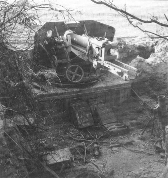 Anti-tank gun position at the Siegfried Line