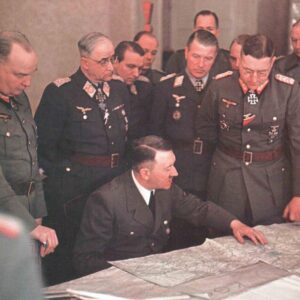 Hitler meets with the commanders of the 9th Army