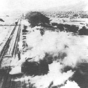 train in Burma under attack