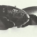 fully glazed nose section view of a He 111