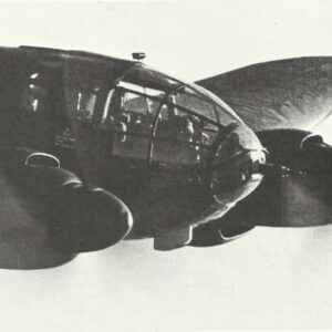 fully glazed nose section view of a He 111
