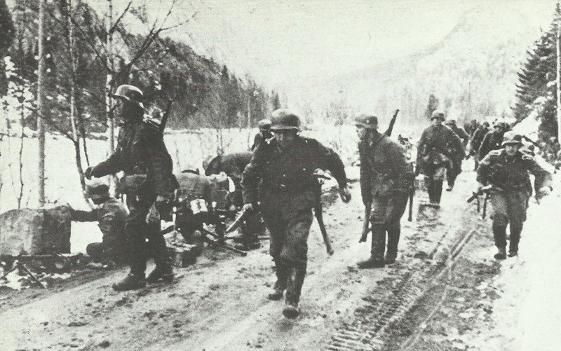German infantry becomes fire