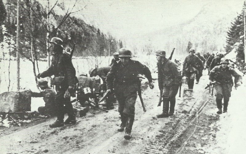 German infantry becomes fire
