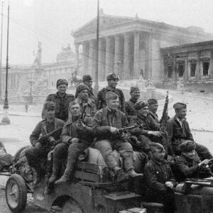 Russian soldiers in Vienna