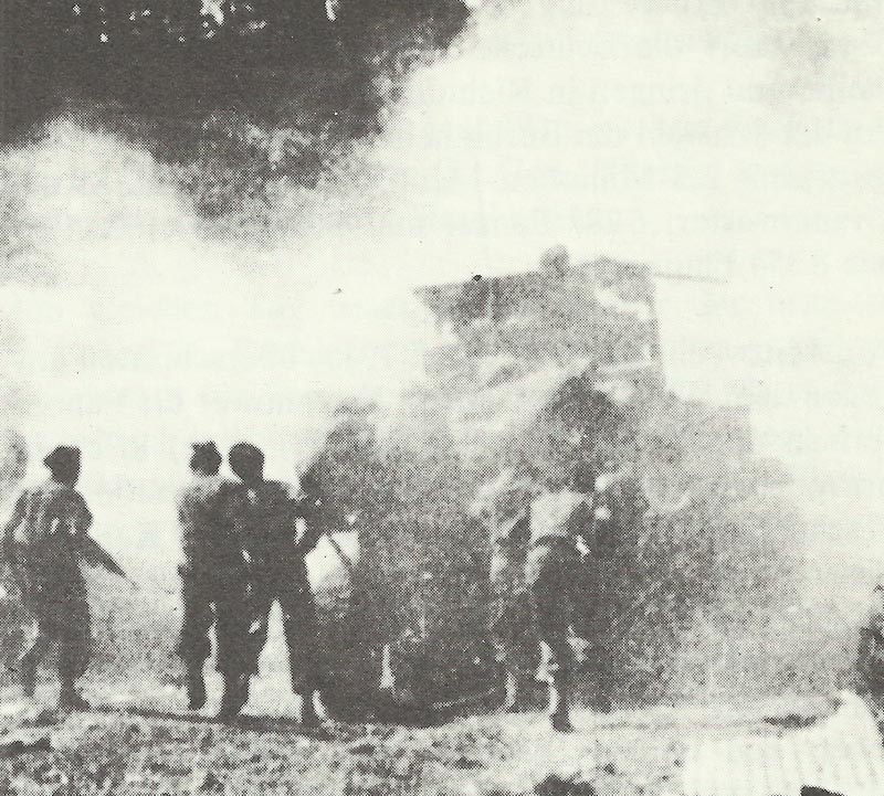 soldiers of the French 1st Army attacking