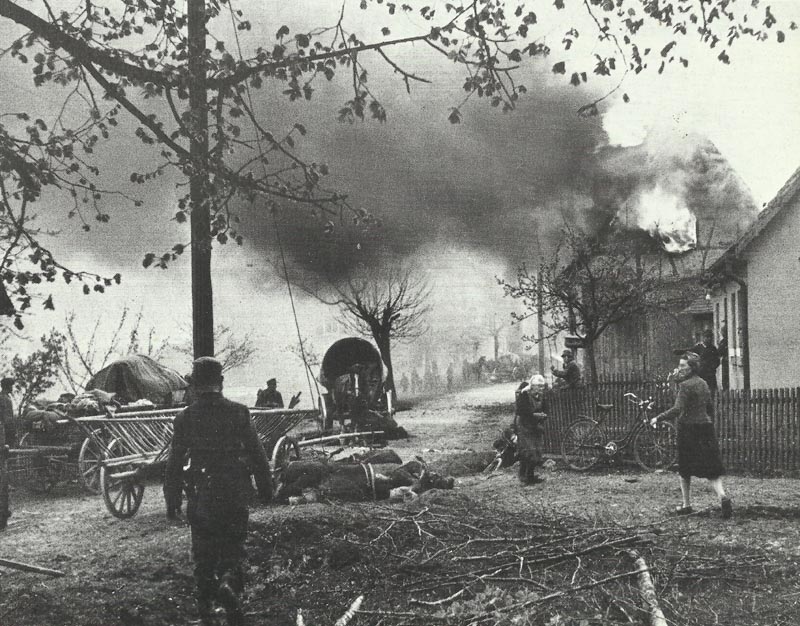 destroyed village in Franconia