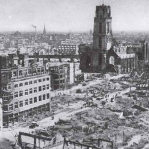 destroyed old town of Rotterdam