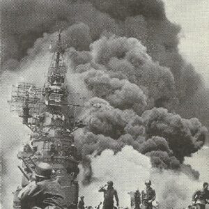 Carrier hit by Kamikaze