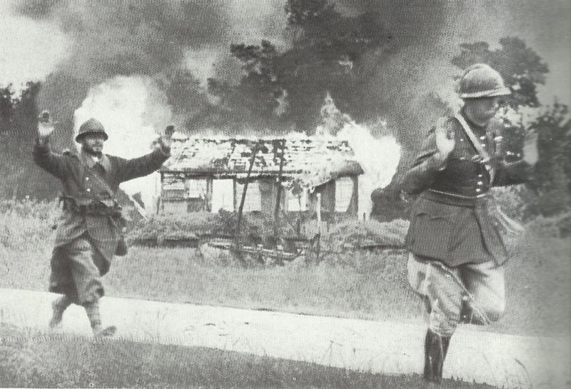 French soldiers surrender