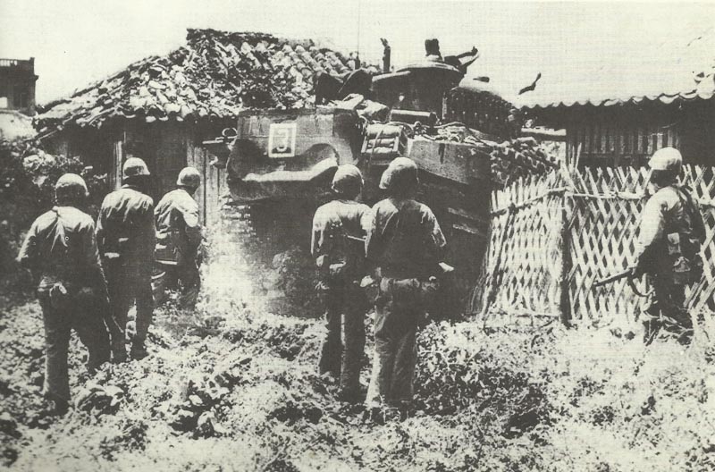 US Marines before Naha, Okinawa