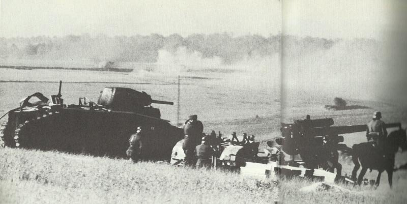 Destroyed French heavy tank Char B