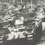 Australian Matilda Mk IVs patrolling the jungle