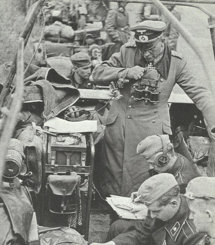 Guderian in his command vehicle