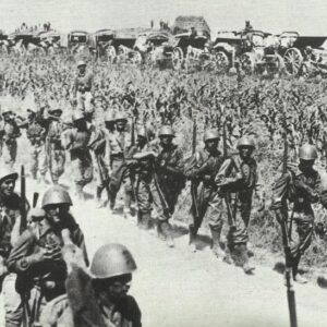 Italian troops at the French Alpine frontier