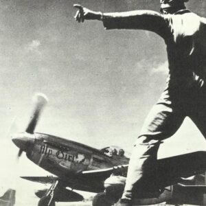 P-51 Mustang long-range fighters start from Iwo Jima