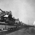 T-34-85 on rail transport