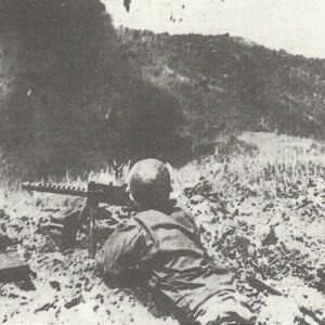 US infantry of 38th Division blast Japanese positions