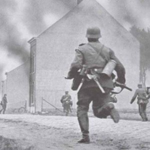 ^German soldiers take a French village.