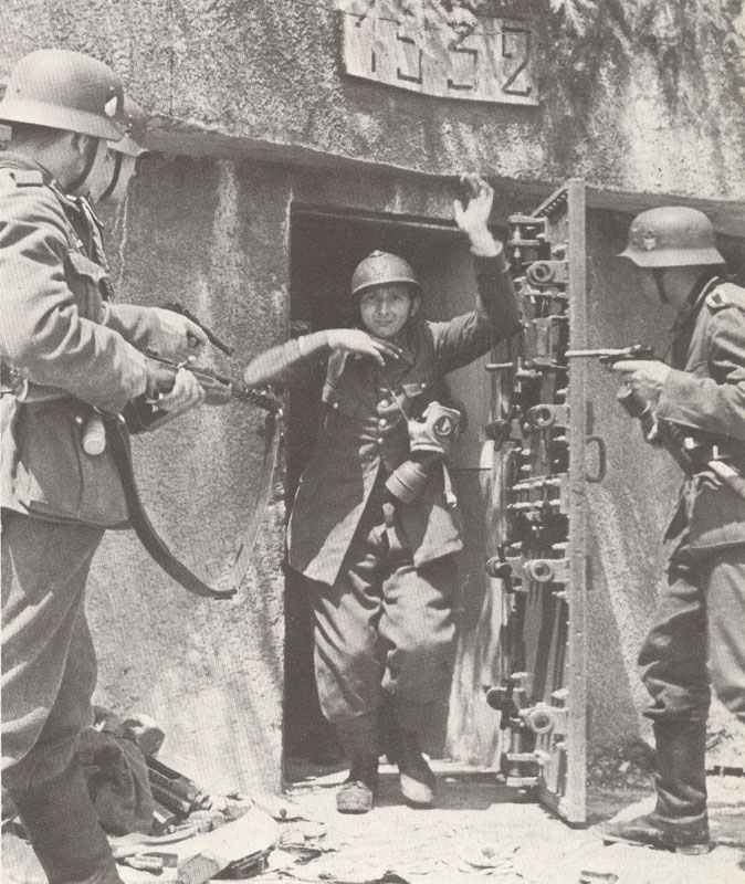 Maginot Line bunker surrenders