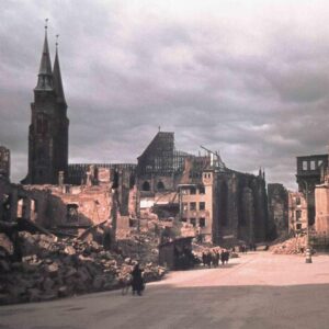 The ruins of Nuremberg after the war.