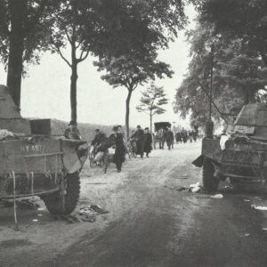 destroyed Panhard armored cars