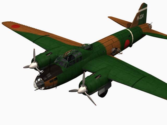 3D model Mitsubishi G4M Betty.