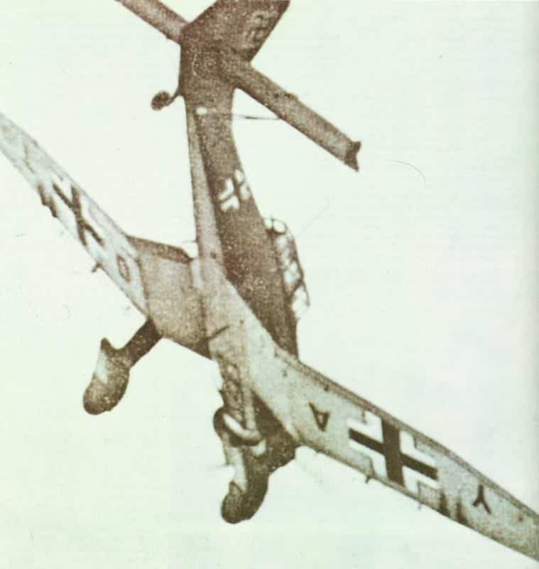 Dive attack of a Stuka