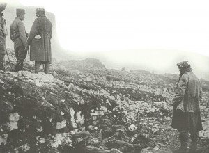 Italian dead are examined by Austro-Hungarians