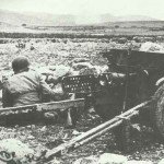 37mm M3 anti-tank gun in the opening stage of the Kasserine battle