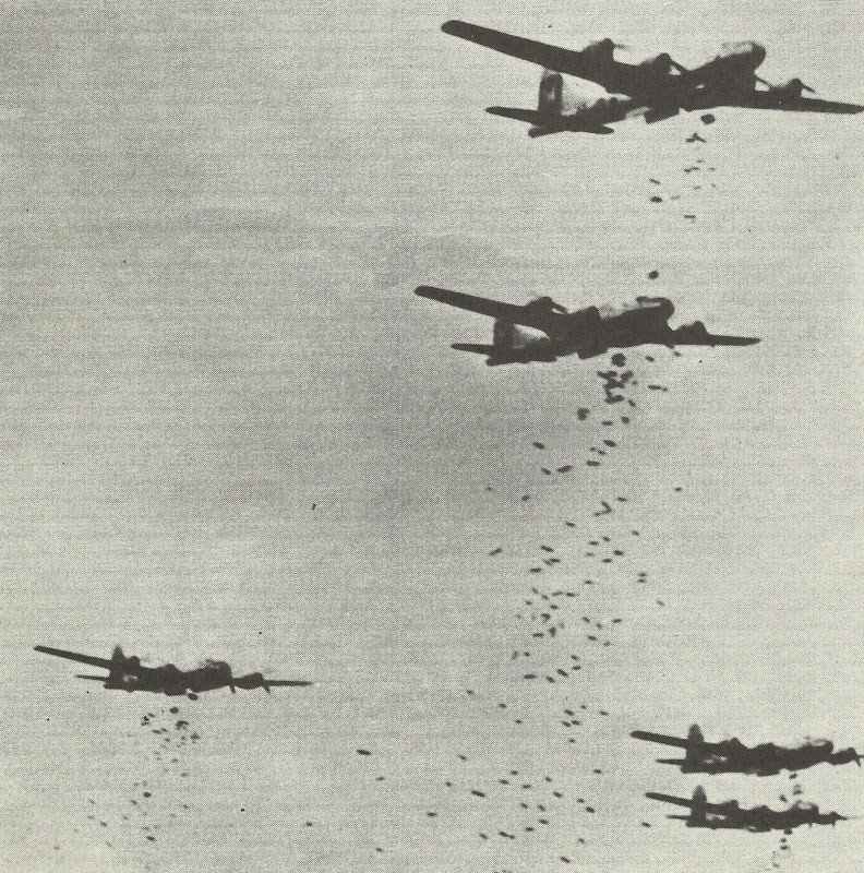 Dropping of incendiary bombs by B-29