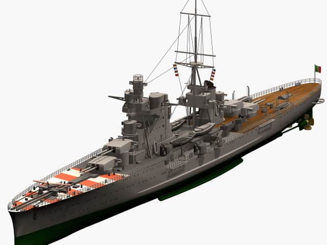 3d model of Italian heavy cruiser Pola of Zara class.