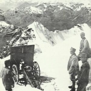 Austria-Hungarian mountain gun on Pleisshorn
