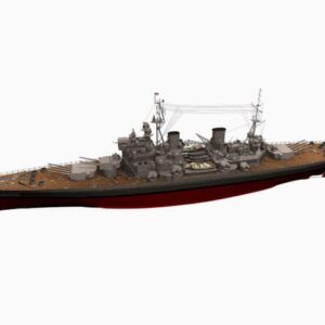 3d model of battleship HMS King George V