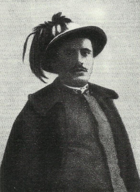Benito Mussolini as Bersaglieri.