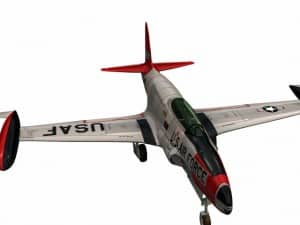 3d model Lockheed Shooting Star jet trainer T-33