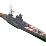 3d model of Italian heavy cruiser Pola of Zara class.