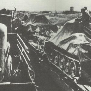 Transportation of a Russian tank brigade